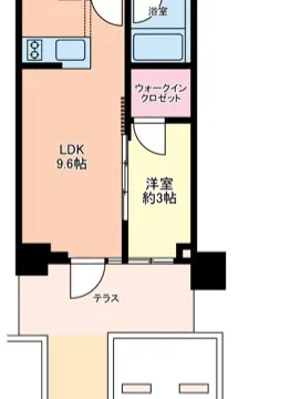 専用庭・テラス・ＷＩＣ・ＳＩＣを備えた１ＬＤＫ。１階ならではのゆとりある住まいです。