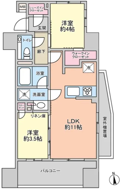 築浅の明るい１１帖ＬＤＫに充実設備を備え、ペアガラスが快適な住環境を支えます。