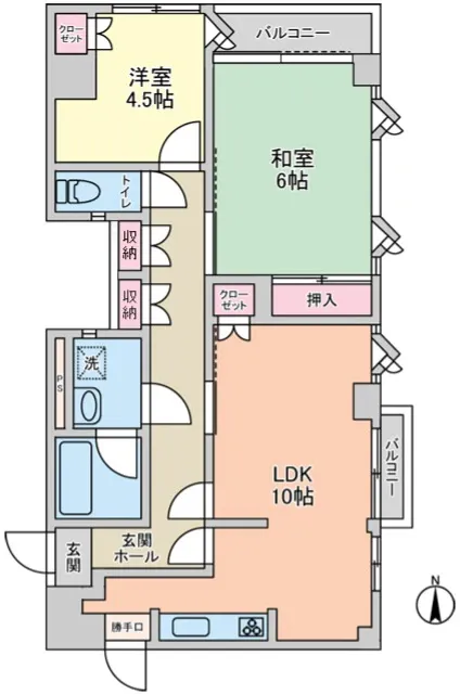 ７階最上階の角部屋がもたらす開放感と、たっぷり差し込む陽光、気持ちの良い眺望が際立つ住空間。収納も充実しており、快適さと心地よさを両立した間取りです